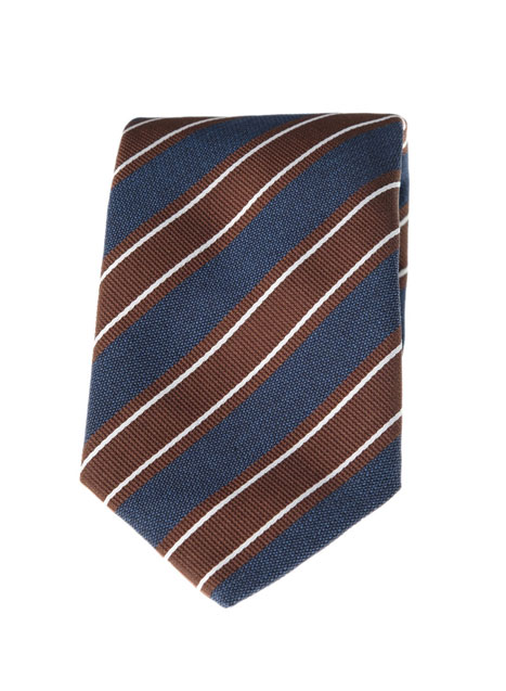 MEN'S MANETTI TIE FORMAL  BLUE BROWN