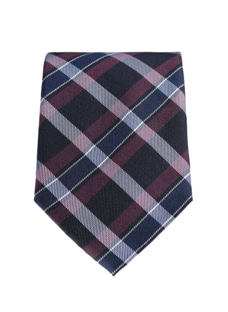 MEN'S MANETTI TIE FORMAL  BLUE BORDEAUX