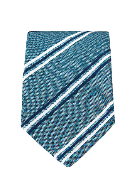 MEN'S MANETTI TIE FORMAL  TURQUOISE BLUE