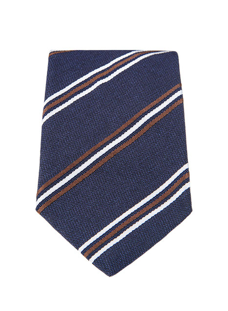 MEN'S MANETTI TIE FORMAL  BLUE BROWN