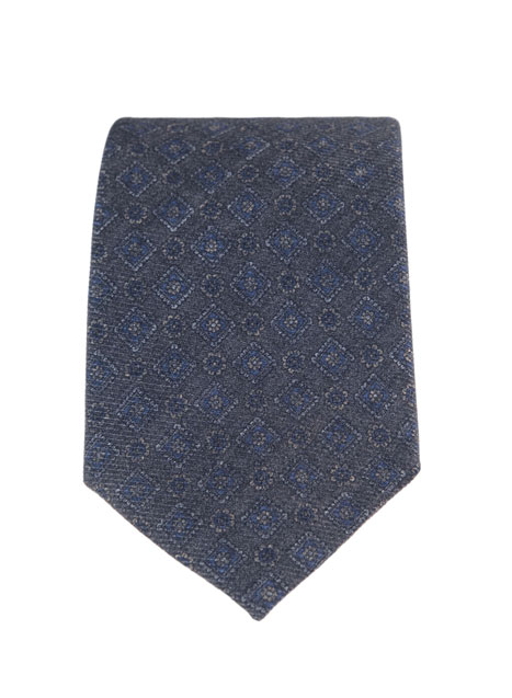 MEN'S MANETTI TIE FORMAL  GREY BLUE