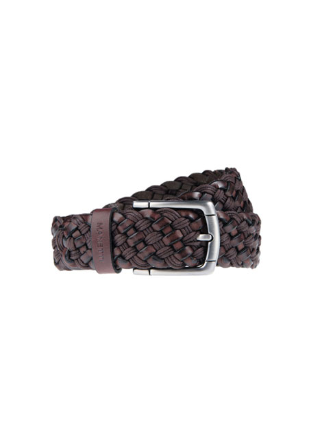 MEN'S MANETTI BELT CASUAL  BROWN