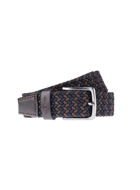 MEN'S MANETTI BELT CASUAL  BROWN BLUE