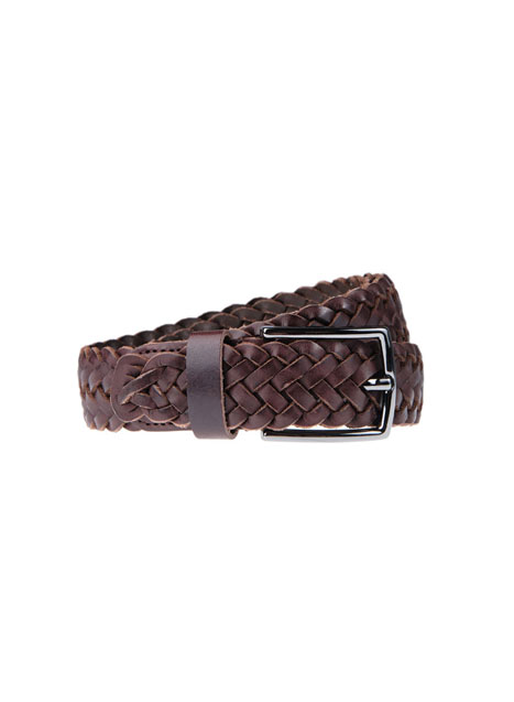 MEN'S MANETTI BELT CASUAL  BROWN