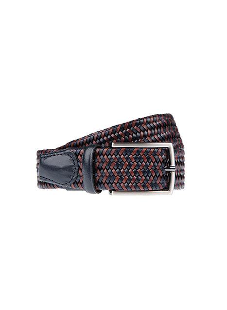 MEN'S MANETTI BELT CASUAL  BROWN BLUE