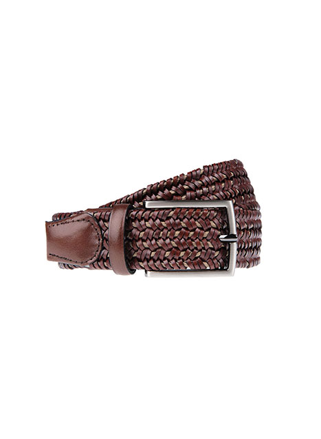 MEN'S MANETTI BELT CASUAL  BROWN