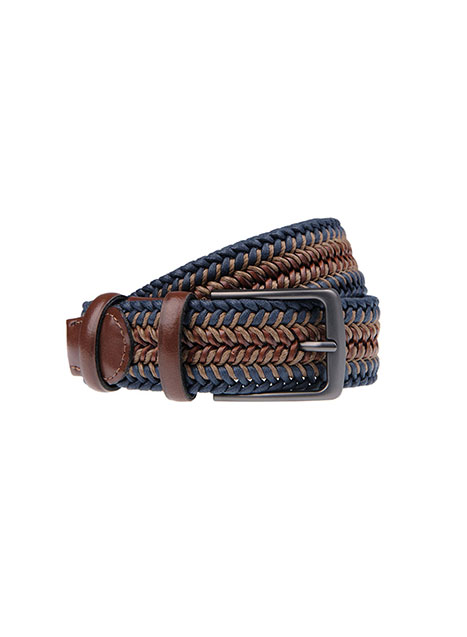 Ανδρική Ζώνη Manetti casual indigo brown