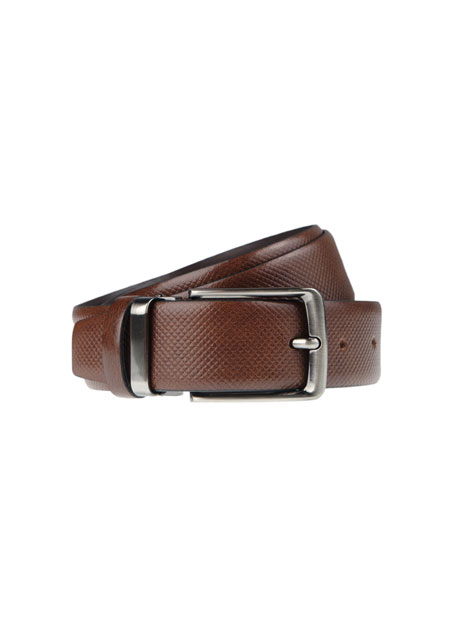 MEN'S MANETTI BELT CASUAL  BROWN