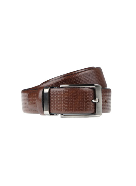 MEN'S MANETTI BELT CASUAL  BROWN