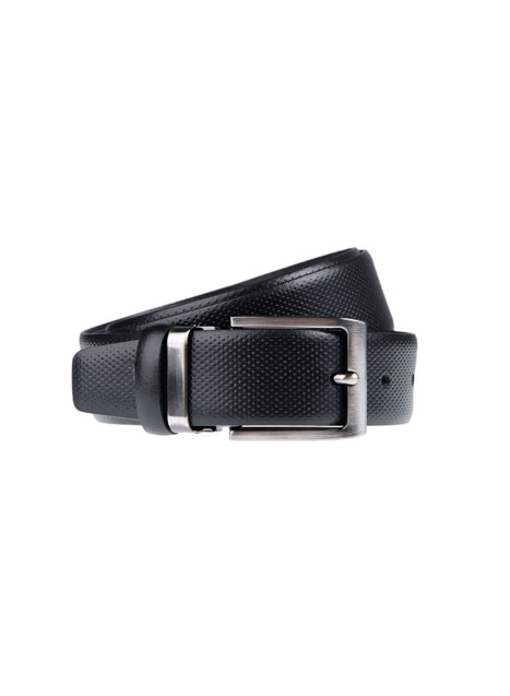 MEN'S MANETTI BELT CASUAL  BLACK