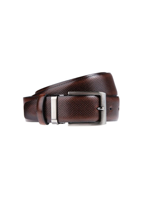 MEN'S MANETTI BELT CASUAL  BROWN