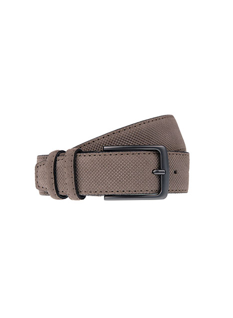 Ανδρική Ζώνη suede Manetti casual fango