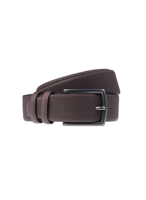 MEN'S MANETTI BELT CASUAL  BROWN