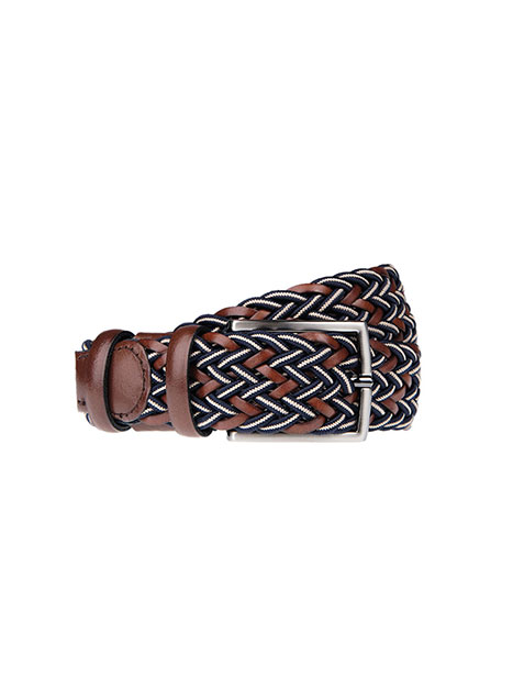 MEN'S MANETTI KNITTED BELT CASUAL  BROWN-BEIGE