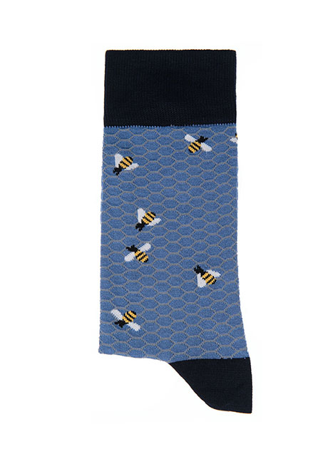 MEN'S MANETTI SOCKS CASUAL  LIGHT BLUE