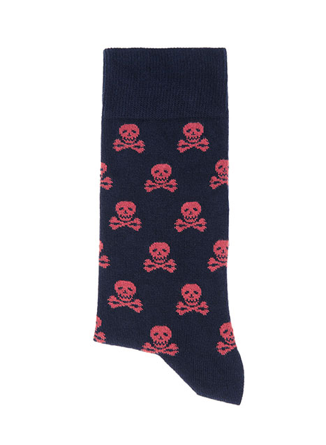 MEN'S MANETTI SOCKS CASUAL  BLUE CORAL