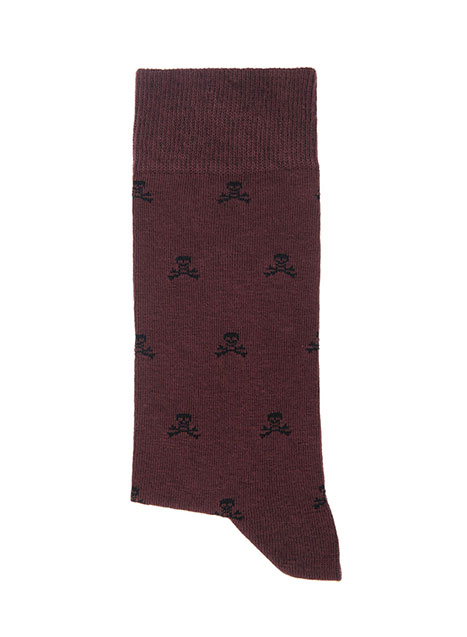 MEN'S MANETTI SOCKS CASUAL  BROWN