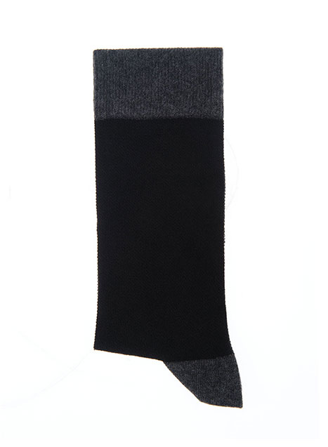 MEN'S MANETTI SOCKS CASUAL  GREY BLACK
