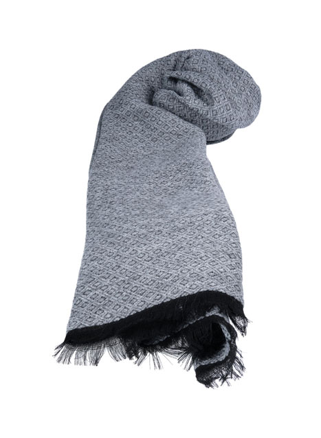 MEN'S MANETTI SCARF CASUAL  GREY BLACK