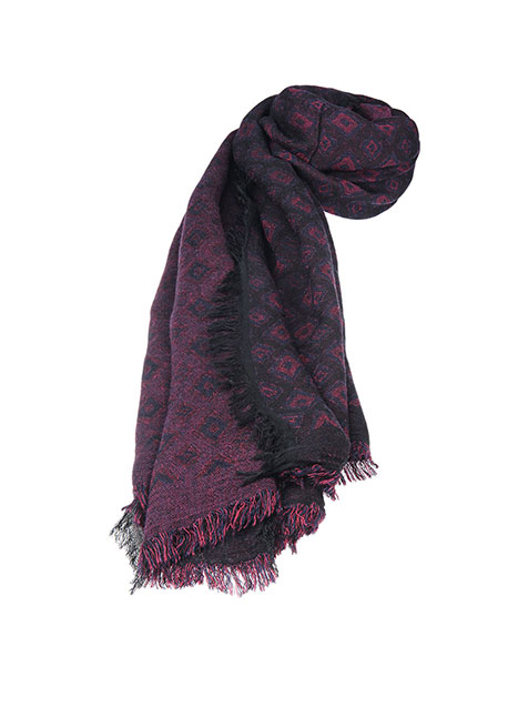 MEN'S MANETTI SCARF CASUAL  DARK RED BLUE