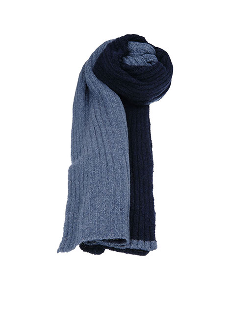 MEN'S MANETTI SCARF CASUAL  NAVY GREY