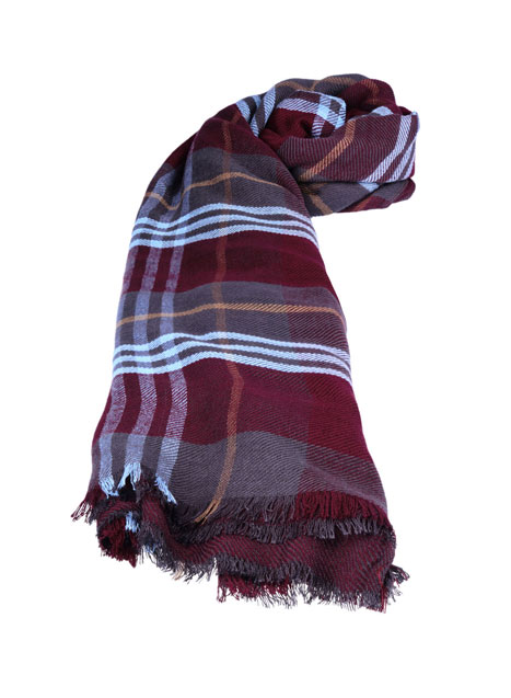 MEN'S MANETTI SCARF CASUAL  BORDEAUX