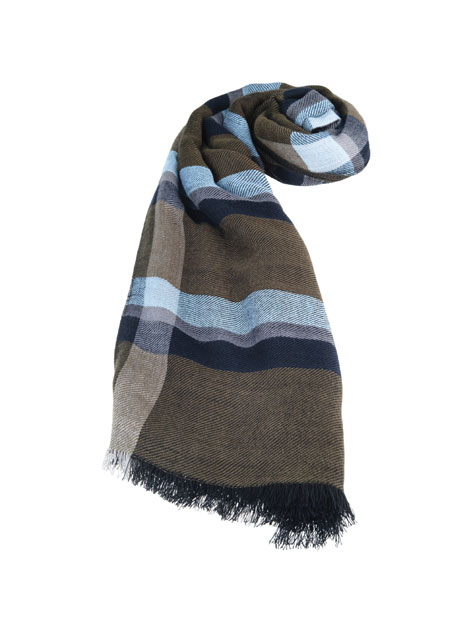MEN'S MANETTI SCARF CASUAL  GREEN BLUE