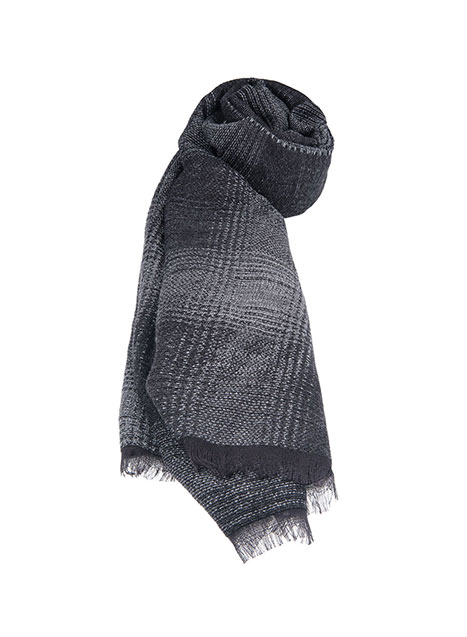 MEN'S MANETTI SCARF CASUAL  BLACK GREY
