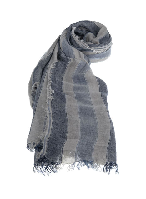 MEN'S MANETTI SCARF CASUAL  OLIVE GREEN-BLUE