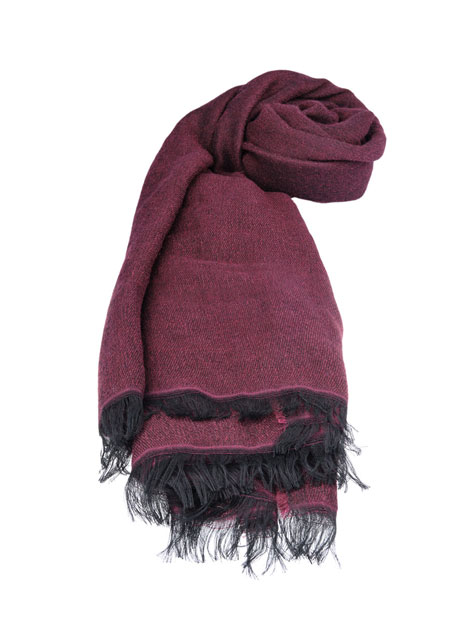 MEN'S MANETTI SCARF CASUAL  BORDEAUX