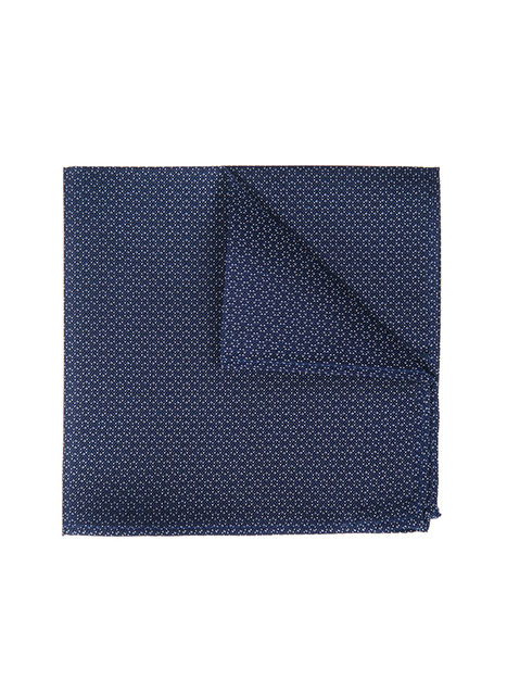 MEN'S MANETTI POCKET SQUARES FORMAL  BLUE