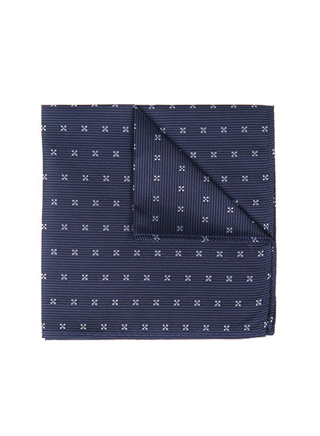 MEN'S MANETTI POCKET SQUARES FORMAL  BLUE