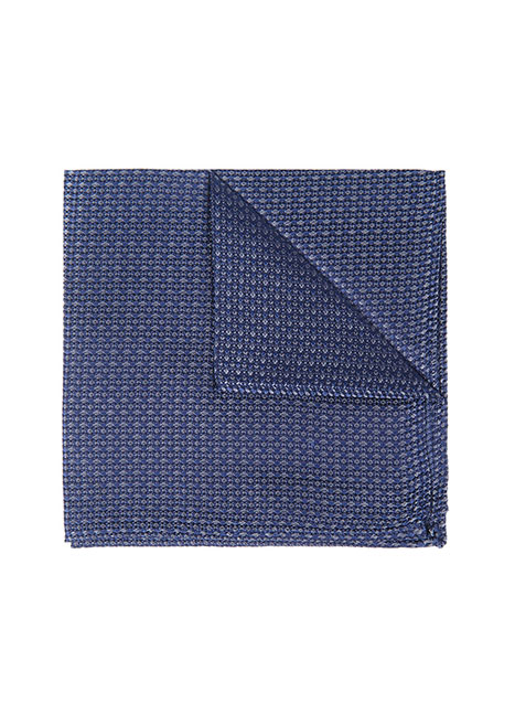 MEN'S MANETTI POCKET SQUARES FORMAL  BLUE