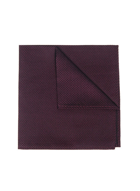 MEN'S MANETTI POCKET SQUARES FORMAL  BORDEAUX