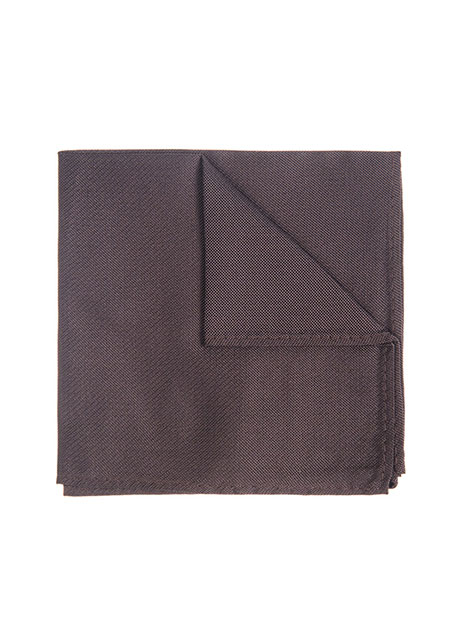 MEN'S MANETTI POCKET SQUARES FORMAL  BROWN