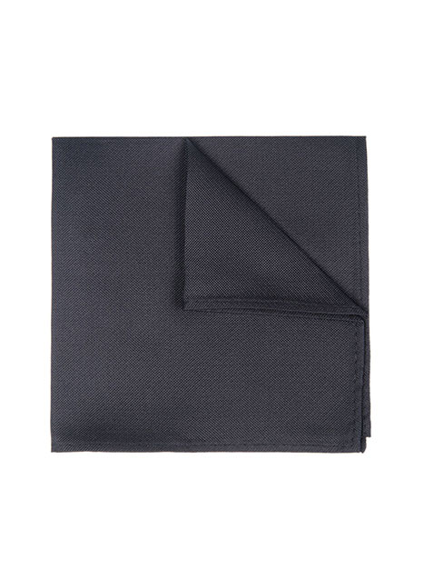 MEN'S MANETTI POCKET SQUARES FORMAL  BLACK