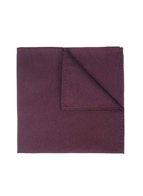 MEN'S MANETTI POCKET SQUARES FORMAL  BORDEAUX