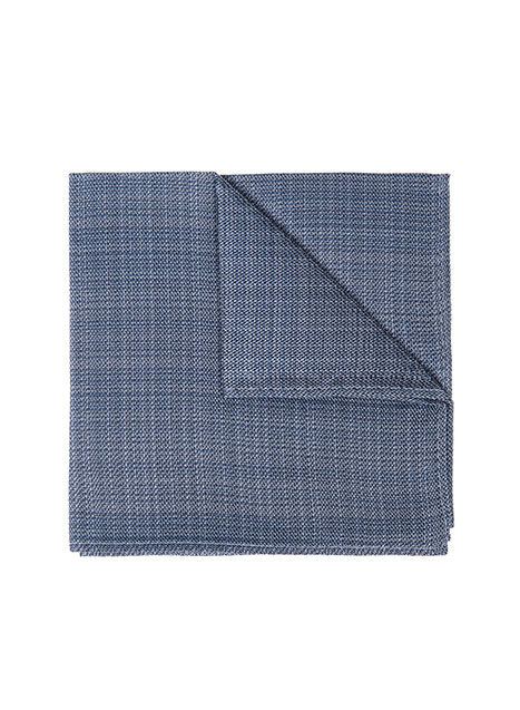MEN'S MANETTI POCKET SQUARES FORMAL  LIGHT BLUE