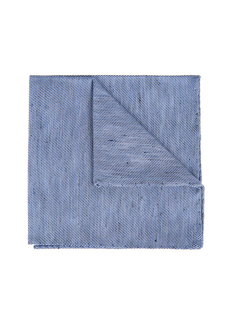 MEN'S MANETTI POCKET SQUARES FORMAL  LIGHT BLUE