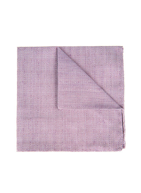 MEN'S MANETTI POCKET SQUARES FORMAL  BLUSH RED