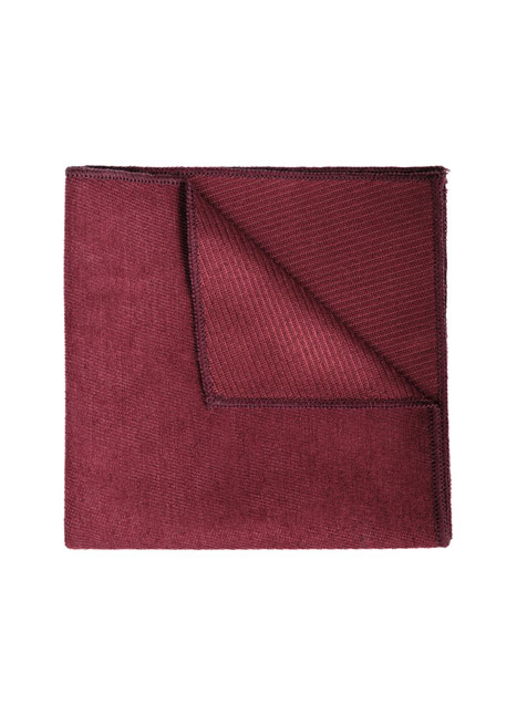 MEN'S MANETTI POCKET SQUARES FORMAL  BORDEAUX