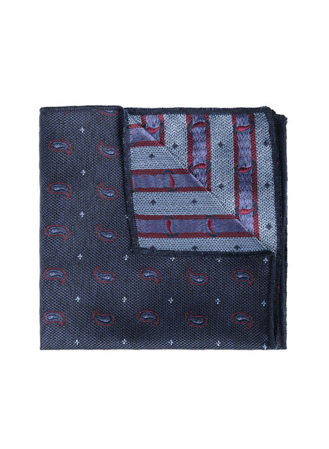 MEN'S MANETTI POCKET SQUARES FORMAL  BLUE