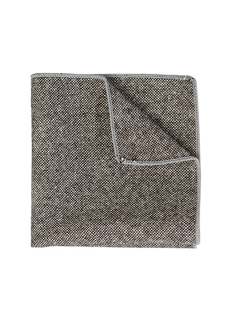 MEN'S MANETTI POCKET SQUARES FORMAL  GREY