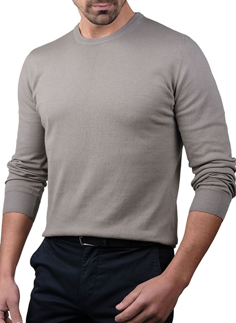 MEN'S ΠΟΥΛΟΒΕΡ MANETTI GARMENT DYE CASUAL  BEIGE FANGO