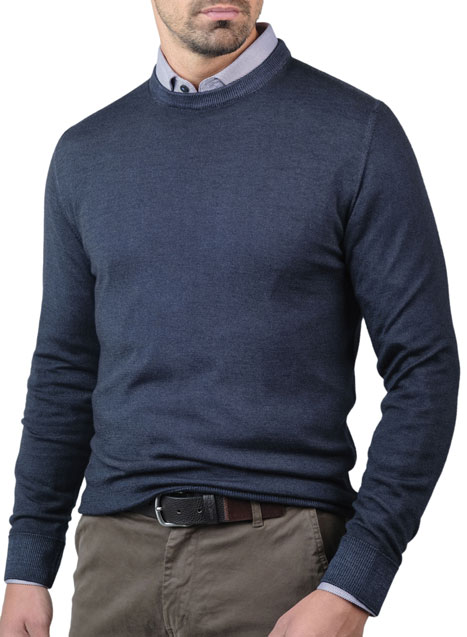 MEN'S ΠΟΥΛΟΒΕΡ MANETTI CASUAL  CARBONE