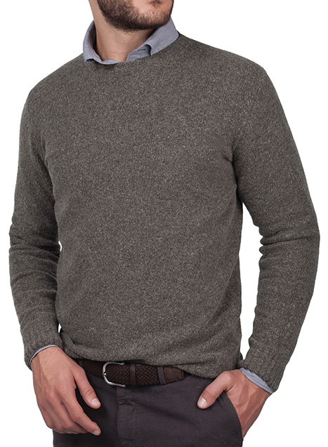 MEN'S MANETTI KNITWEAR CASUAL  FUME