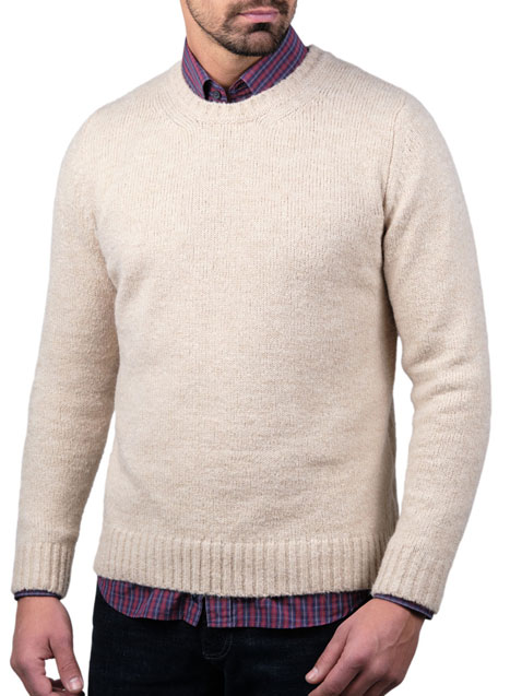 MEN'S ΠΟΥΛΟΒΕΡ MANETTI CASUAL  NATURAL SUGAR