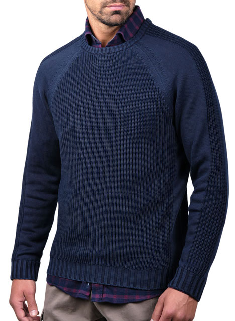 MEN'S ΠΟΥΛΟΒΕΡ MANETTI CASUAL  OLD BLUE
