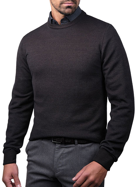 MEN'S ΠΟΥΛΟΒΕΡ MANETTI CASUAL  MARRONE