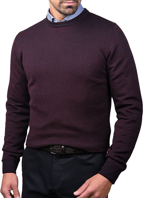 MEN'S ΠΟΥΛΟΒΕΡ MANETTI CASUAL  BORDEAUX